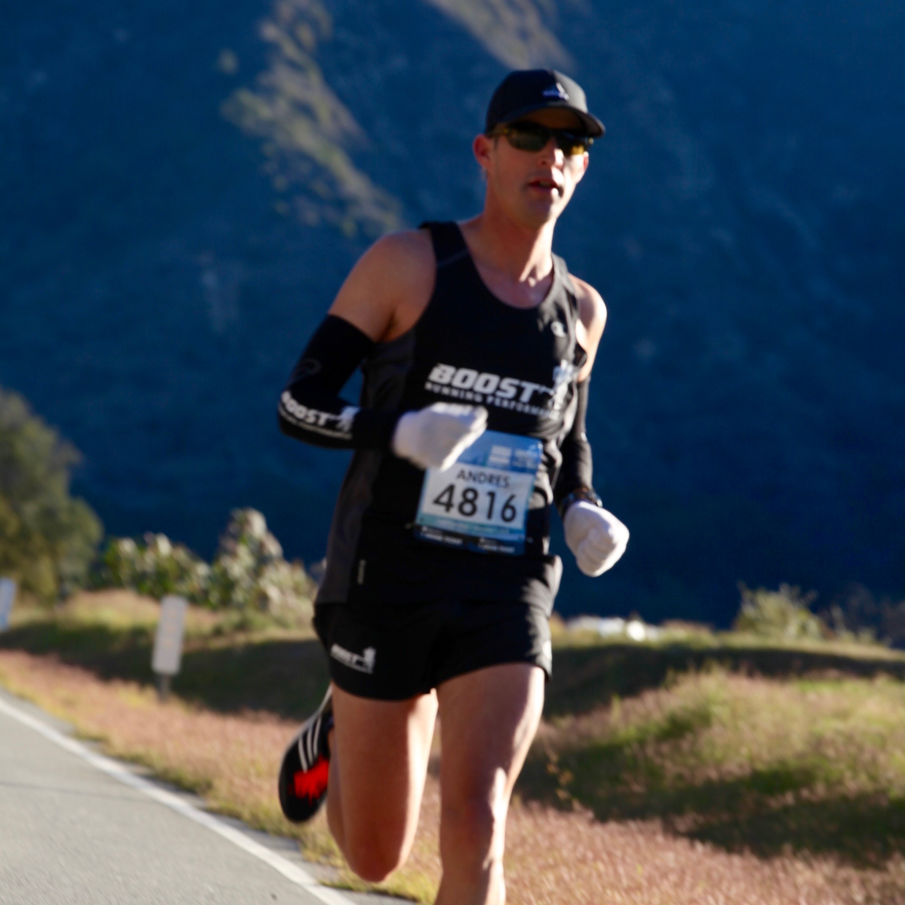 Andy racing at the Revel Canyon City half-marathon